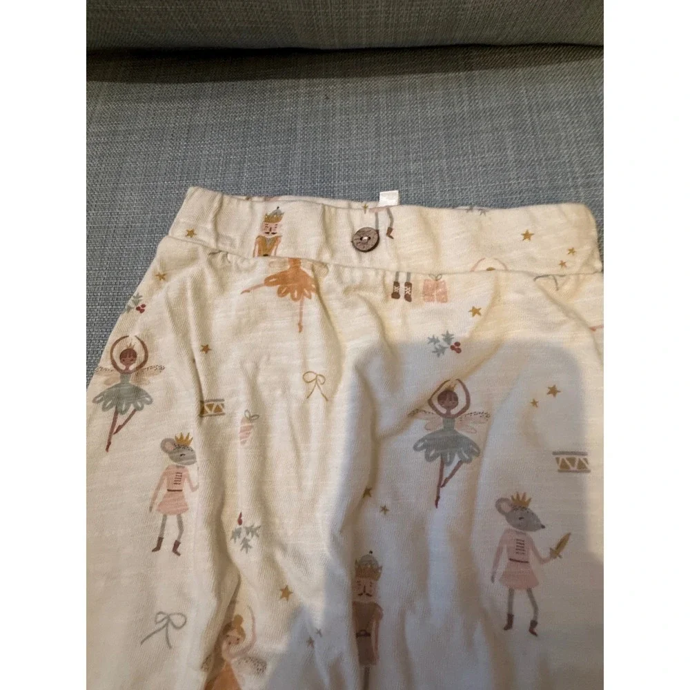 Rylee + Cru Nutcracker Pajama Set Ivory Holiday Ballerina Mouse King 3-6M NEW